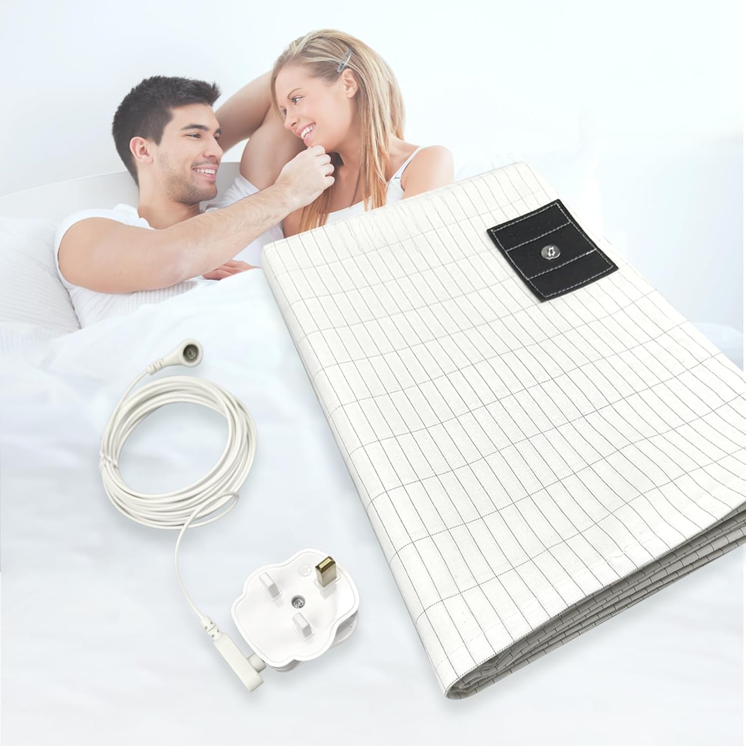 Premium Grounding Fitted Sheet - Improve Sleep & Wellness Naturally